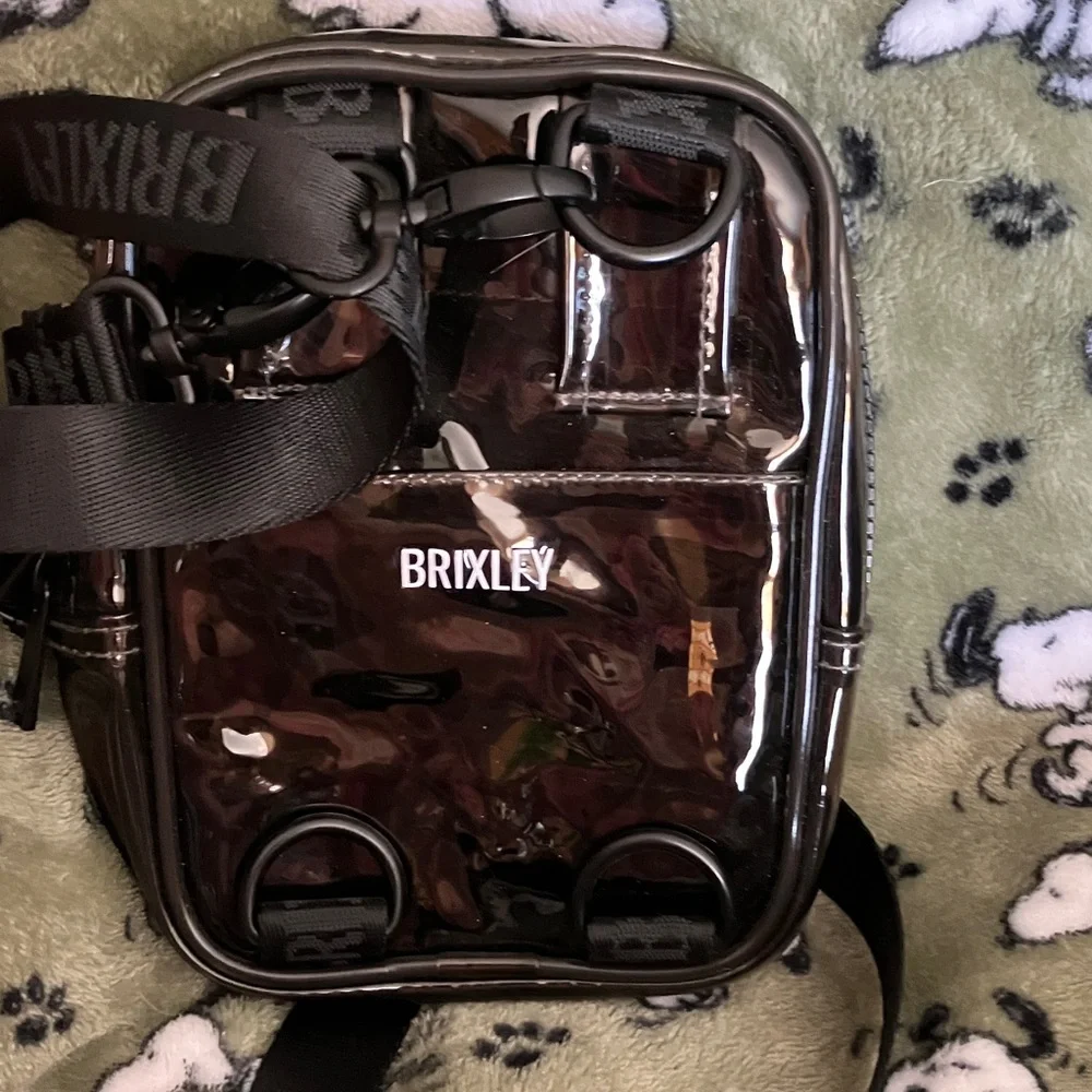 Brixton Glossy Transparent Black Belt/Crossbody Bag - Picture 3 of 8